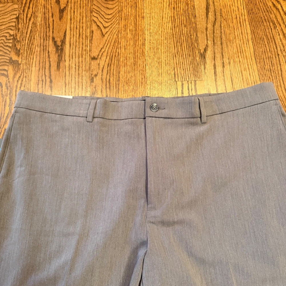 Savane Complete Comfort 4-Way Stretch Dress Pants 38x29 Grey Straight Fit - Picture 3 of 9